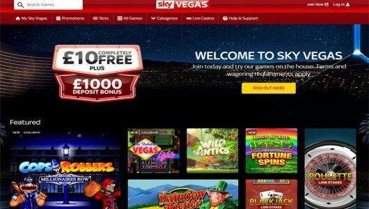 Sky Vegas Screen