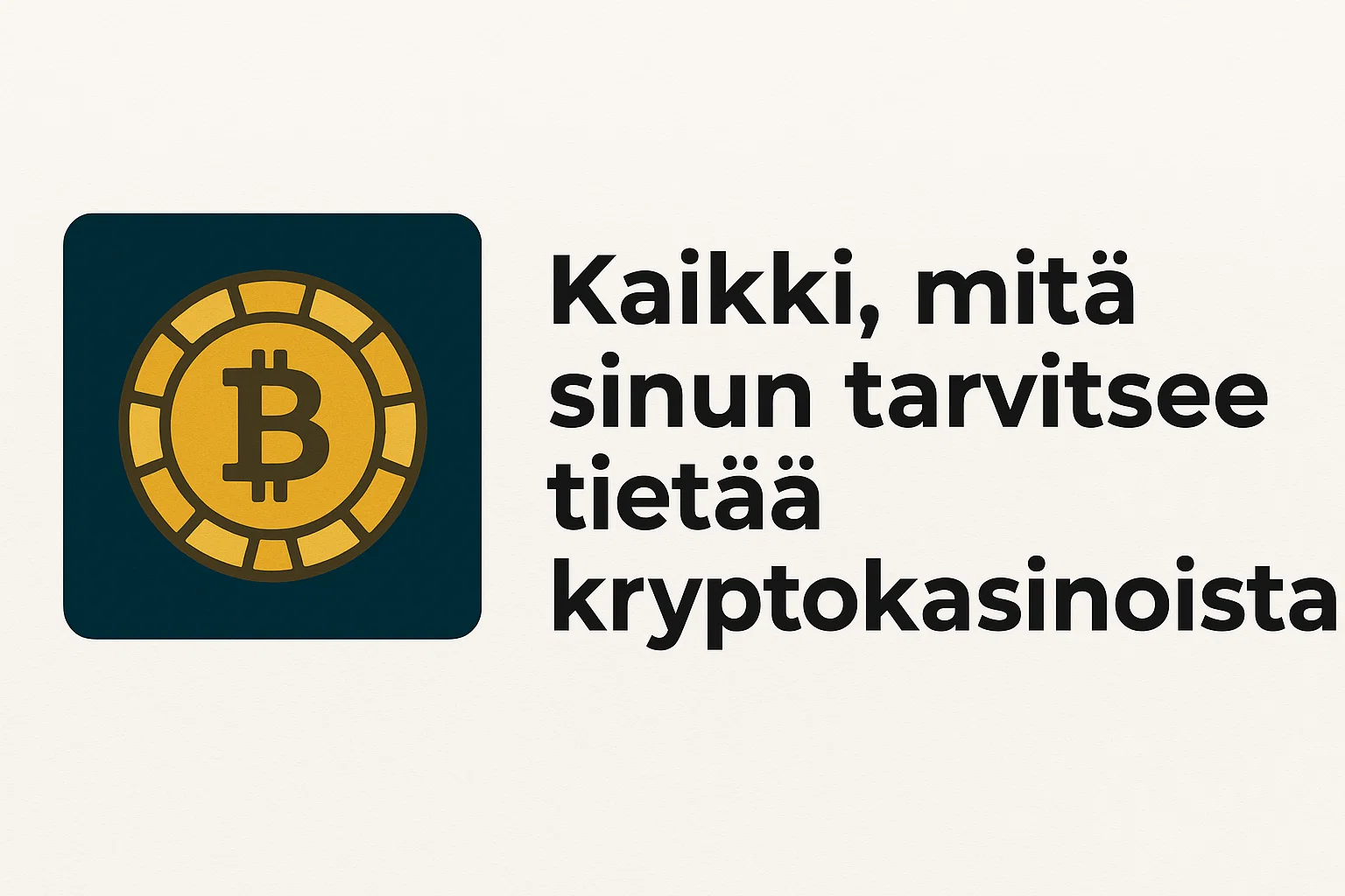 Kaikki, mitä sinun tarvitsee tietää kryptokasinoista