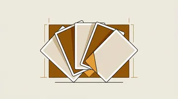 Five blank cards fanned out in a hand
