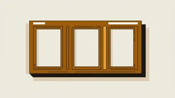 A reel drum with three empty windows